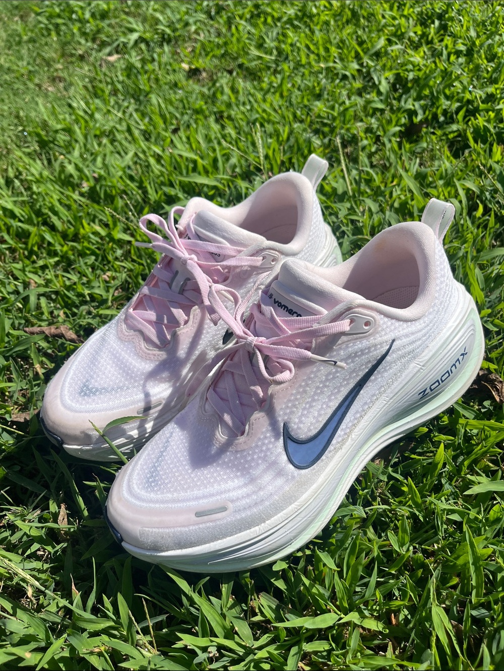 Nike Womens Pink, White and Black ZoomX Running Sneakers